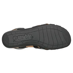 Hot Earth Shoes Berri Woven Casual Round Toe Slip-on Sandals Black Patent