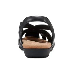 Sale Earth Shoes Berri Woven Casual Round Toe Slip-on Sandals Black