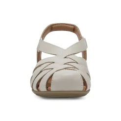 Discount Earth Shoes Berri Woven Casual Round Toe Slip-on Sandals Light Natural