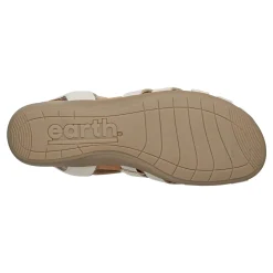 Discount Earth Shoes Berri Woven Casual Round Toe Slip-on Sandals Light Natural