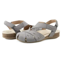 Online Earth Shoes Birdine Casual Round Toe Slip-on Sandals Grey