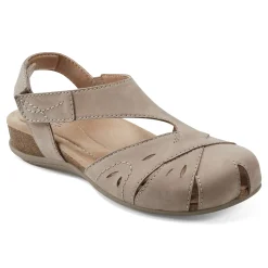 Clearance Earth Shoes Birdine Casual Round Toe Slip-on Sandals Ivory
