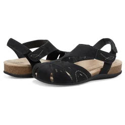Earth Shoes Birdine Casual Round Toe Slip-on Sandals Black