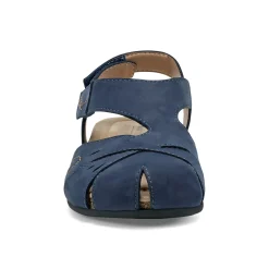 Earth Shoes Birdine Casual Round Toe Slip-on Sandals Dark Blue