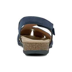 Earth Shoes Birdine Casual Round Toe Slip-on Sandals Dark Blue