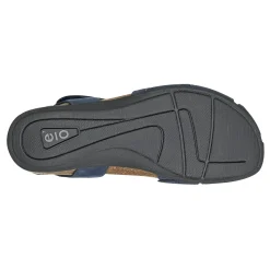 Earth Shoes Birdine Casual Round Toe Slip-on Sandals Dark Blue