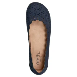 Online Earth Shoes Bria Round Toe Casual Slip-on Ballet Flats Dark Blue