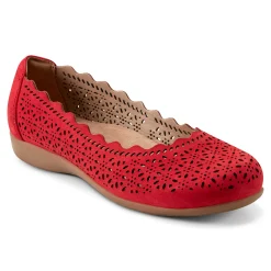Online Earth Shoes Bria Round Toe Casual Slip-on Ballet Flats Medium Red