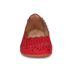 Online Earth Shoes Bria Round Toe Casual Slip-on Ballet Flats Medium Red