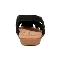 Sale Earth Shoes Briel Round Toe Casual Slingback Flat Sandals Black