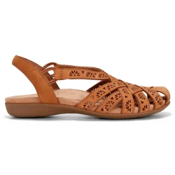 Online Earth Shoes Briel Round Toe Casual Slingback Flat Sandals Medium Natural