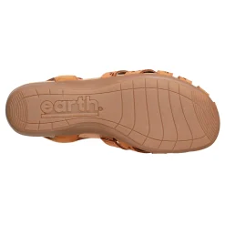 Online Earth Shoes Briel Round Toe Casual Slingback Flat Sandals Medium Natural