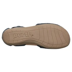 Clearance Earth Shoes Bronnie Casual Slip-On Perforated Sandals Navy