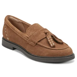 New Earth Shoes Deeana Tassel Loafers Natural Suede