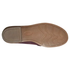 Earth Shoes Edie Stacked Heel Casual Slip-on Loafers Dark Red