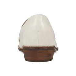 Hot Earth Shoes Edie Stacked Heel Casual Slip-on Loafers Ivory