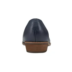 Online Earth Shoes Edna Round Toe Casual Slip-on Flat Loafers Dark Blue