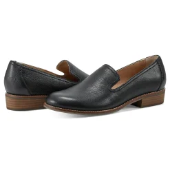 Online Earth Shoes Edna Round Toe Casual Slip-on Flat Loafers Black