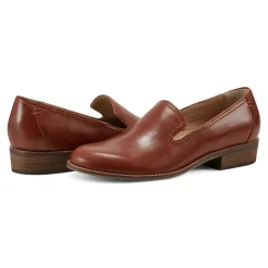 Hot Earth Shoes Edna Round Toe Casual Slip-on Flat Loafers Medium Natural
