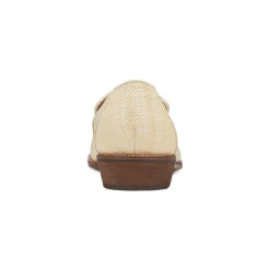 Best Earth Shoes Edna Round Toe Casual Slip-on Flat Loafers Natural Raffia