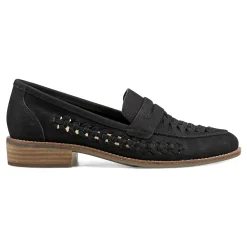 Hot Earth Shoes Ella Round Toe Slip-on Casual Flat Loafers Black