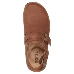Best Earth Shoes Elmonte Round Toe Slingback Clogs Brown