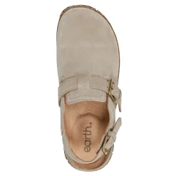 Sale Earth Shoes Elmonte Round Toe Slingback Clogs Taupe