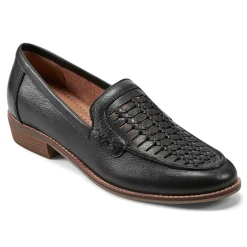 Discount Earth Shoes Elona Casual Slip-on Round Toe Loafers Black