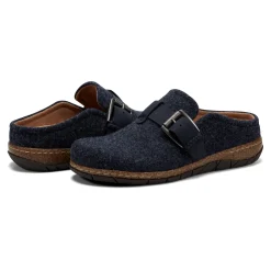 Hot Earth Shoes Eras Casual Clogs Dark Blue Wool