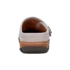 Discount Earth Shoes Erinn Round Toe Casual Slip-on Flat Clogs Light Gray