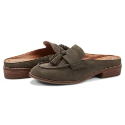 Online Earth Shoes Everett Casual Slip-on Round Toe Loafers Dark Green