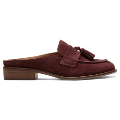 Best Earth Shoes Everett Casual Slip-on Round Toe Loafers Dark Red