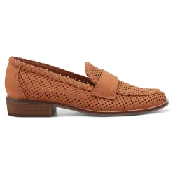 Online Earth Shoes Evvie Casual Slip-On Perforated Loafers Medium Natural