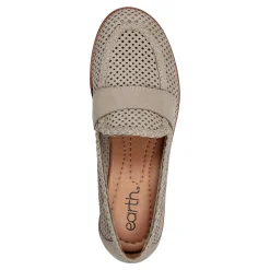 New Earth Shoes Evvie Casual Slip-On Perforated Loafers Light Green