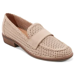 Sale Earth Shoes Evvie Casual Slip-On Perforated Loafers Ivory