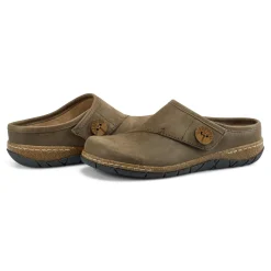 New Earth Shoes Ezra Round Toe Casual Slip-on Flat Clogs Green