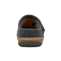 Outlet Earth Shoes Ezra Round Toe Casual Slip-on Flat Clogs Dark Gray