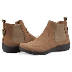 Sale Earth Shoes Faine Round Toe Casual Slip-on Flat Booties
