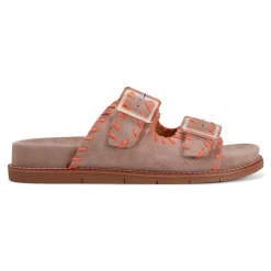 Earth Shoes Fausto Round Toe Casual Flat Strappy Sandals Taupe