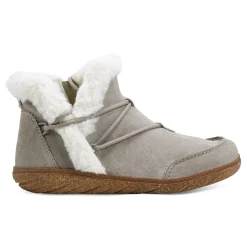 New Earth Shoes Fleet Cold Weather Lace-up Casual Booties Medium Gray