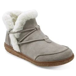 New Earth Shoes Fleet Cold Weather Lace-up Casual Booties Medium Gray