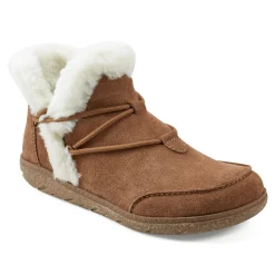 Online Earth Shoes Fleet Cold Weather Lace-up Casual Booties Dark Natural