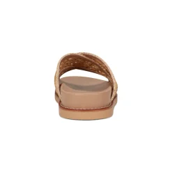 Discount Earth Shoes Flurry Round Toe Slip-on Flat Casual Sandals Medium Natural