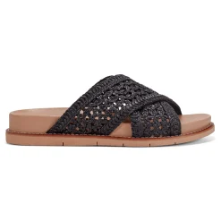 Earth Shoes Flurry Round Toe Slip-on Flat Casual Sandals Black
