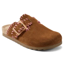 Online Earth Shoes Gena Round Toe Slip-on Flat Casual Clogs Medium Natural