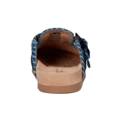 Discount Earth Shoes Gena Round Toe Slip-on Flat Casual Clogs Dark Blue