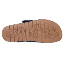 Discount Earth Shoes Gena Round Toe Slip-on Flat Casual Clogs Dark Blue