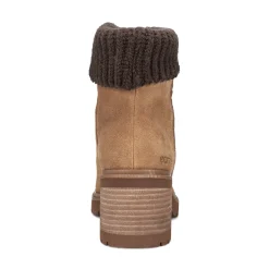 Outlet Earth Shoes Gresa Waterproof Block Heel Round Toe Casual Booties Medium Natural