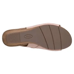 Best Earth Shoes Hana Round Toe Laser Cut Dress Sandals Light Pink