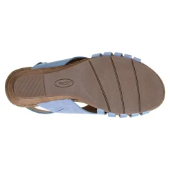 New Earth Shoes Hartie Round Toe Stacked Heel Dress Sandals